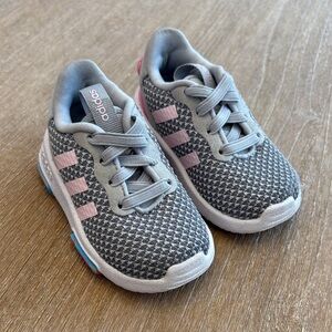 Adidas Kids 4K - Sneakers in Gray and Pink